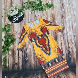 💙🧡❤Gorgeous Pattern Dress❤💛💙